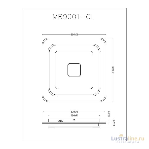 Потолочный светильник Myfar Button MR9001-CL