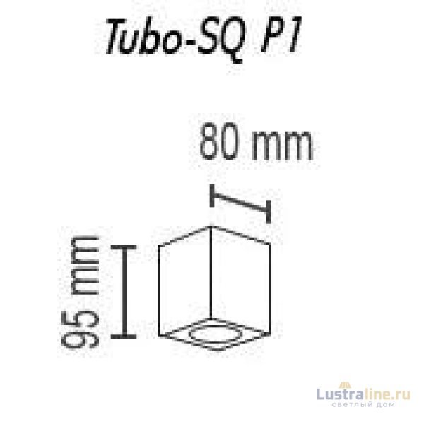 Потолочный светильник TopDecor Tubo8 SQ P1 11 Потолочный светильник TopDecor Tubo8 SQ P1 11