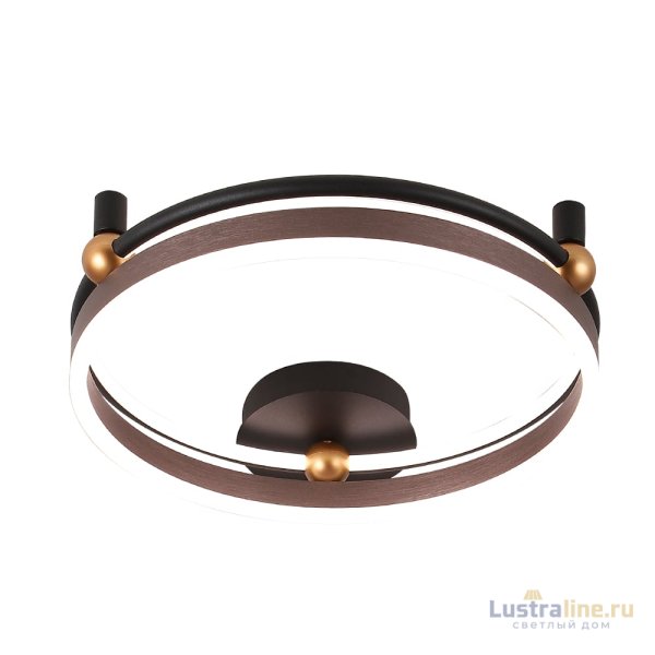 Потолочный светильник Crystal Lux FERNANDO PL48W LED COFFEE/BLACK