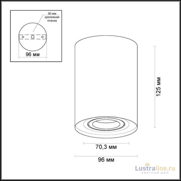 Потолочный светильник Odeon Light Pillaron 3564/1C Потолочный светильник Odeon Light Pillaron 3564/1C