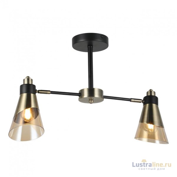 Потолочный светильник IMEX MD.51902-2-S-BK+AB Потолочный светильник IMEX MD.51902-2-S-BK+AB