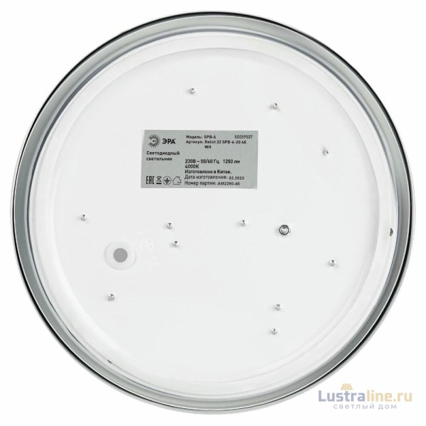 Потолочный светильник Эра Relict 22 SPB-6-20 4К WH Б0059507 Потолочный светильник Эра Relict 22 SPB-6-20 4К WH Б0059507