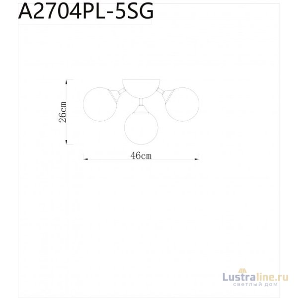 Потолочный светильник ARTE Lamp A2704PL-5SG