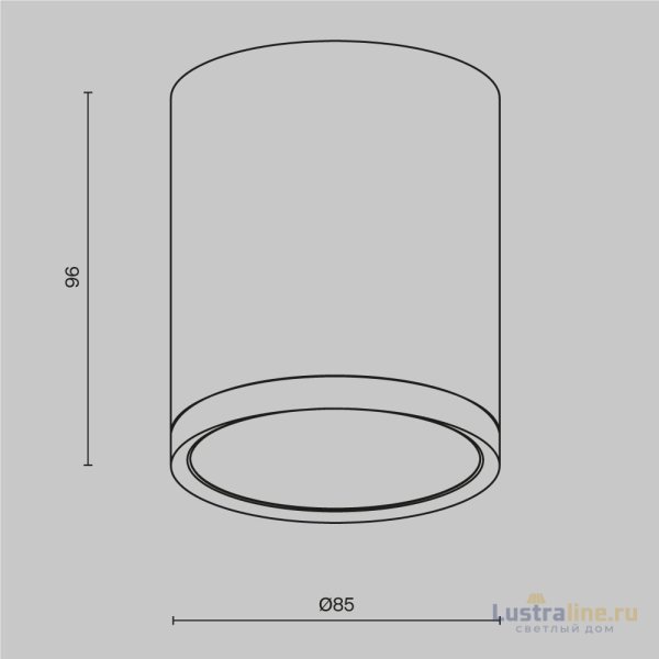 Потолочный светильник Maytoni Technical Hoop C086CM-GX53-MRD-B