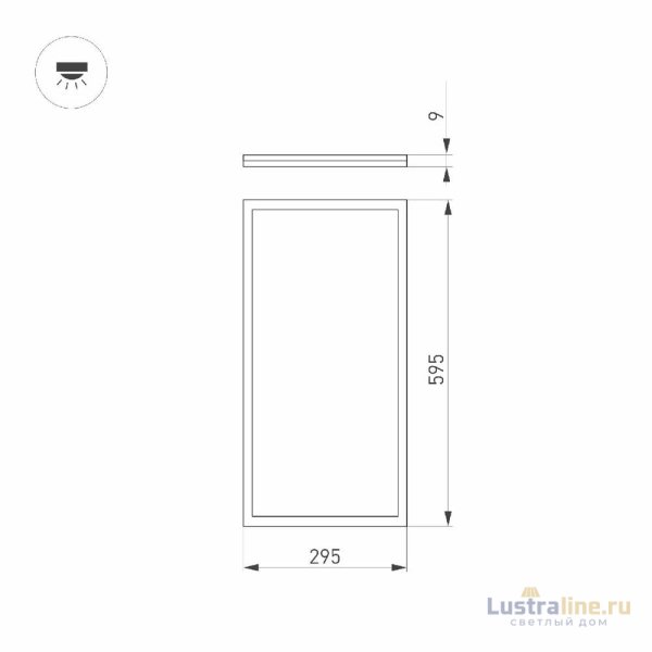 Светодиодная панель Arlight DL-INTENSO-S300x600-28W Day4000 (WH, 120 deg, CRI90, 230V) 043553