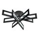 Потолочный светодиодный светильник iLedex Stalker 9082-R800-X 128W BK