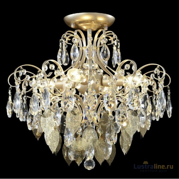 Потолочный светильник Crystal Lux ESMIRALDA PL4 GOLD Потолочный светильник Crystal Lux ESMIRALDA PL4 GOLD