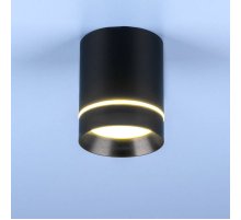 Потолочный светодиодный светильник Elektrostandard DLR021 9W 4200K черный матовый 4690389102929