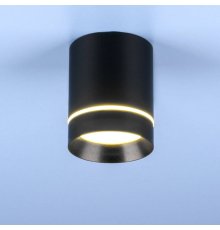 Потолочный светодиодный светильник Elektrostandard DLR021 9W 4200K черный матовый 4690389102929