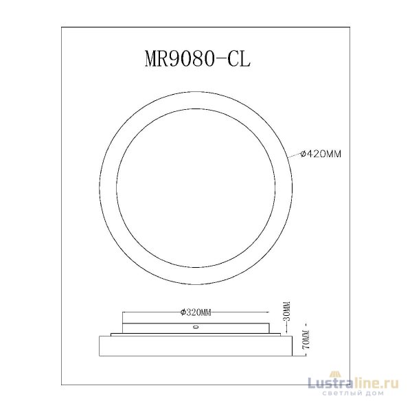Потолочный светильник Myfar Neso MR9080-CL