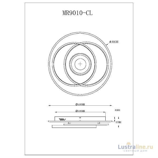Потолочный светильник Myfar Galatea MR9010-CL