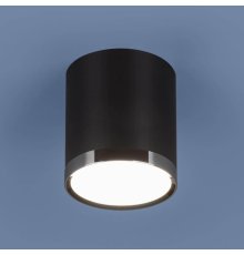Потолочный светодиодный светильник Elektrostandard DLR024 6W 4200K черный матовый 4690389110375