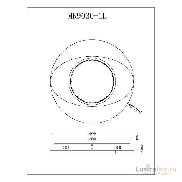 Потолочный светильник Myfar Orbit MR9030-CL