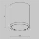Потолочный светильник Maytoni Technical Hoop C086CM-GX53-MRD-BW