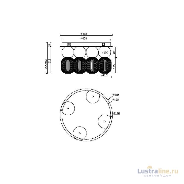 Потолочный светильник Maytoni Drop MOD273CL-L60CH3K