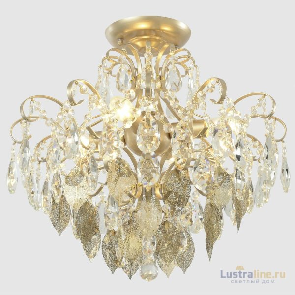 Потолочный светильник Crystal Lux ESMIRALDA PL4 GOLD Потолочный светильник Crystal Lux ESMIRALDA PL4 GOLD