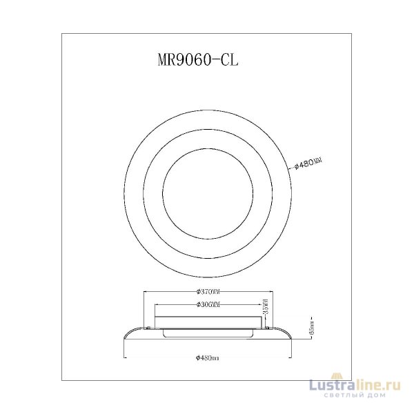 Потолочный светильник Myfar Naiad MR9060-CL