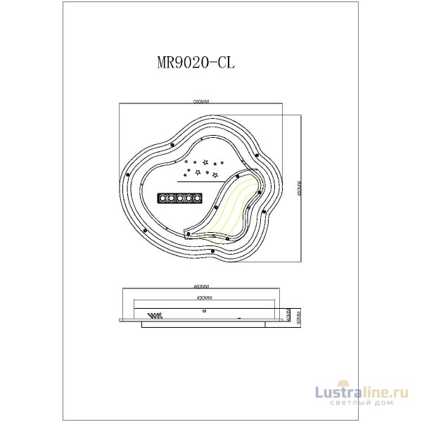 Потолочный светильник Myfar Cloud MR9020-CL Потолочный светильник Myfar Cloud MR9020-CL