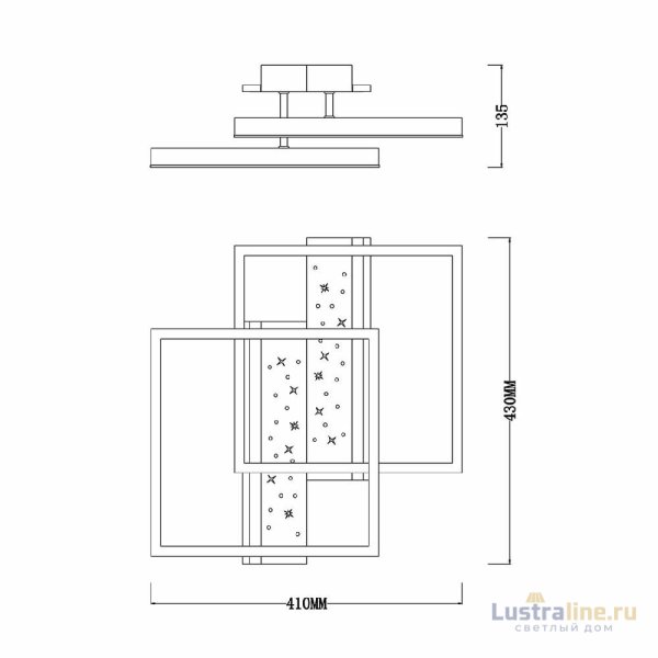 Потолочный светильник Escada Stellar 10215/2LED Потолочный светильник Escada Stellar 10215/2LED