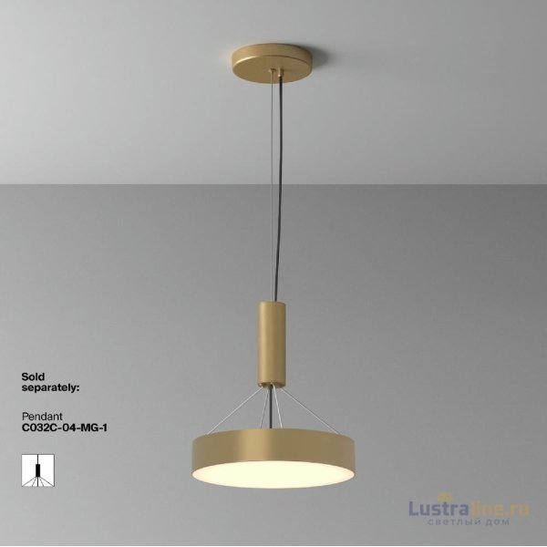 Потолочный светильник Maytoni Zon C032CL-36W3K-RD-MG Потолочный светильник Maytoni Zon C032CL-36W3K-RD-MG