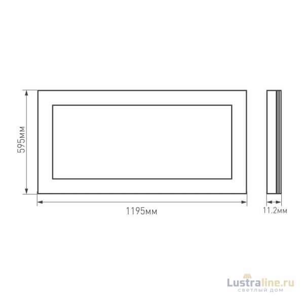 Светодиодная панель Arlight IM-600x1200A-48W Day White 023157(1)