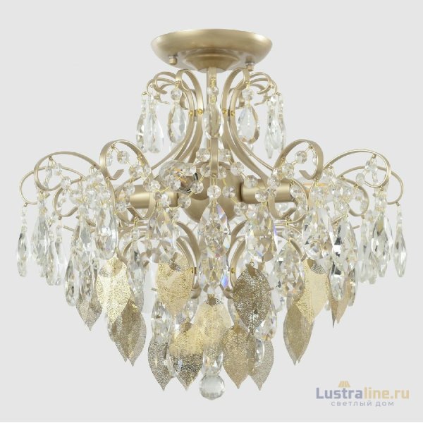 Потолочный светильник Crystal Lux ESMIRALDA PL4 GOLD Потолочный светильник Crystal Lux ESMIRALDA PL4 GOLD