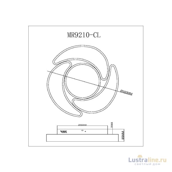 Потолочный светильник Myfar Lysithea MR9210-CL