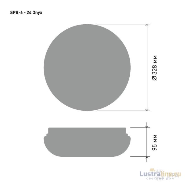 Потолочный светильник Эра Классик без ДУ SPB-6 - 24 Onyx Б0051079
