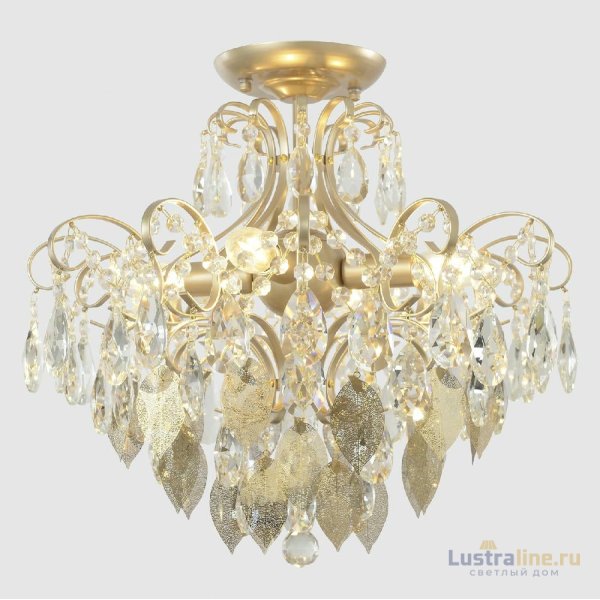 Потолочный светильник Crystal Lux ESMIRALDA PL4 GOLD Потолочный светильник Crystal Lux ESMIRALDA PL4 GOLD