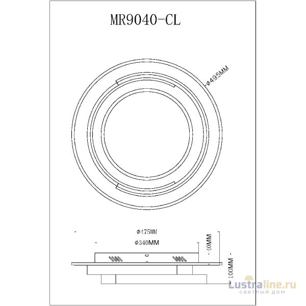 Потолочный светильник Myfar Thalassa MR9040-CL