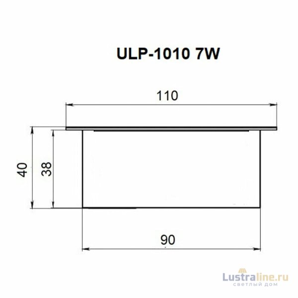 Встраиваемый светильник Uniel Grilyato mini ULP-1010 7W/4000К IP40 GRILYATO OPAL BLACK UL-00012449