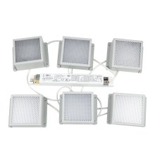 Встраиваемый светильник Uniel ULP-0808 42W/4000К IP40 GRILYATO WHITE KIT06 UL-00011060