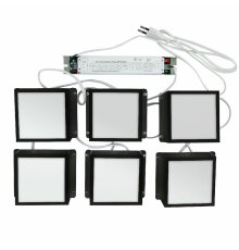 Встраиваемый светильник Uniel ULP-1010 42W/4000К IP40 GRILYATO OPAL BLACK KIT06 UL-00012447