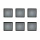 Встраиваемый светильник (комплект из 6 шт) Uniel ULP-1010 42W/4000К IP40 GRILYATO BLACK KIT06 UL-00008958