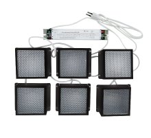 Встраиваемый светильник (комплект из 6 шт) Uniel ULP-1010 42W/4000К IP40 GRILYATO BLACK KIT06 UL-00008958 УЦ