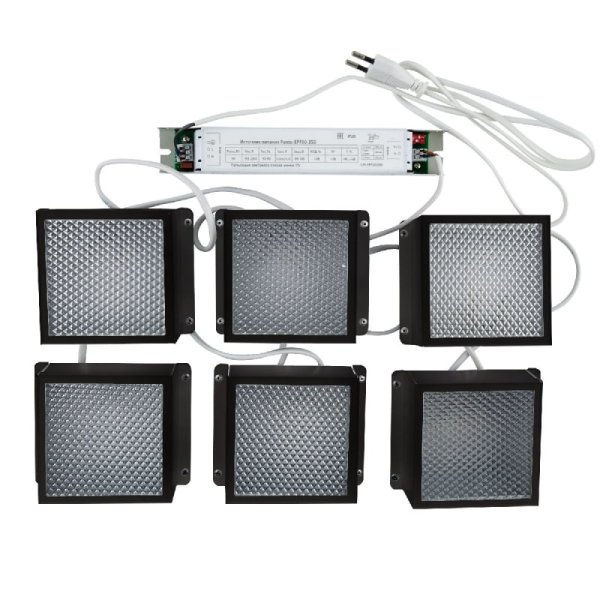 Встраиваемый светильник (комплект из 6 шт) Uniel ULP-1010 42W/4000К IP40 GRILYATO BLACK KIT06 UL-00008958 УЦ