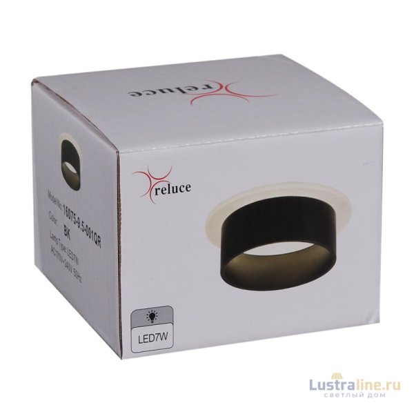 Точечный светильник Reluce 16075-9.5-001QR SMD7W BK Точечный светильник Reluce 16075-9.5-001QR SMD7W BK