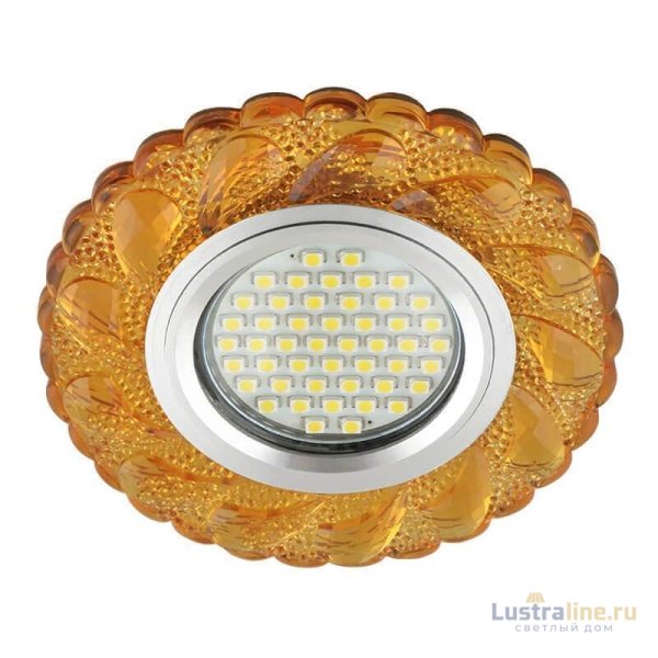 Встраиваемый светильник Fametto Luciole DLS-L147 Gu5.3 Glassy/Gold