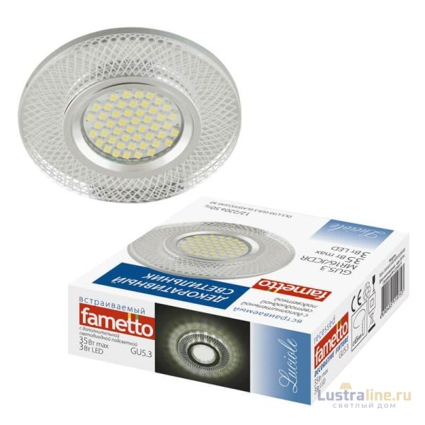 Встраиваемый светильник Fametto Luciole DLS-L153 GU5.3 GLASSY/CLEAR 3D Встраиваемый светильник Fametto Luciole DLS-L153 GU5.3 GLASSY/CLEAR 3D