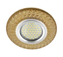 Встраиваемый светильник Fametto Luciole DLS-L144 Gu5.3 Glassy/Gold