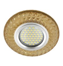 Встраиваемый светильник Fametto Luciole DLS-L144 Gu5.3 Glassy/Gold