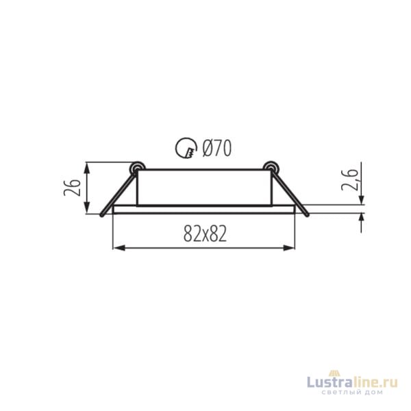 Точечный светильник Kanlux Dalla CT-DTL50-B 22433