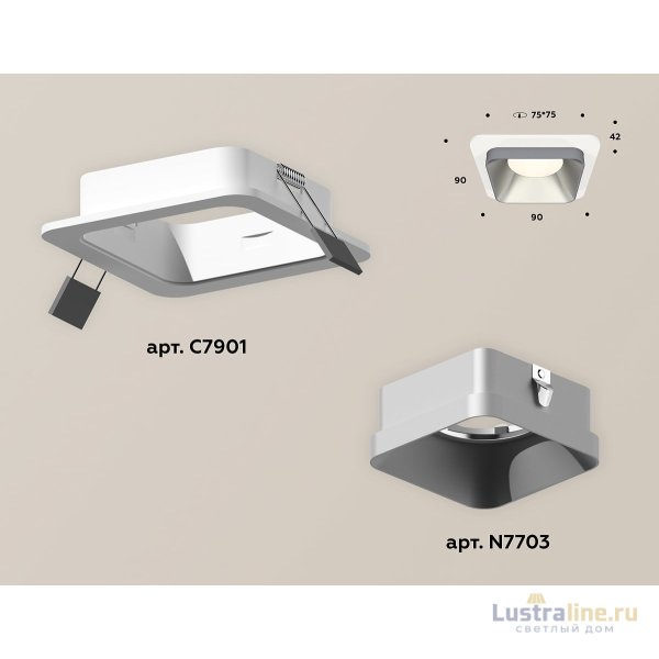 Встраиваемый светильник Ambrella Light Techno XC7901003 (C7901, N7703) Встраиваемый светильник Ambrella Light Techno XC7901003 (C7901, N7703)