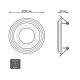 Встраиваемый светильник Gauss Backlight BL139