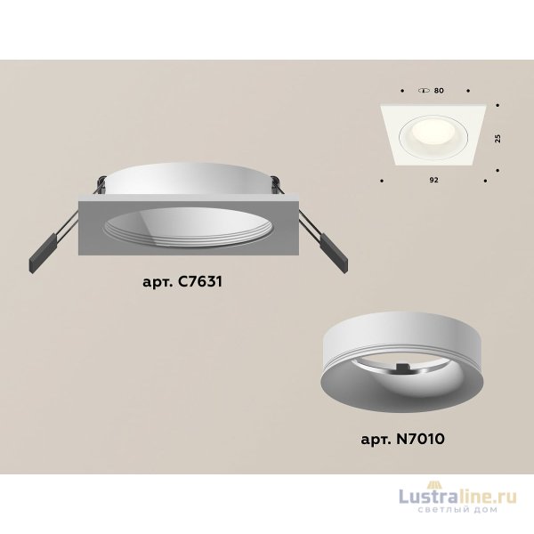 Встраиваемый светильник Ambrella Light Techno XC7631001 (C7631, N7010)