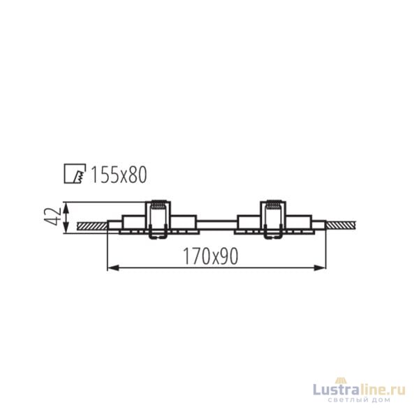 Точечный светильник Kanlux Seidy CT-DTL250-B/M 19459