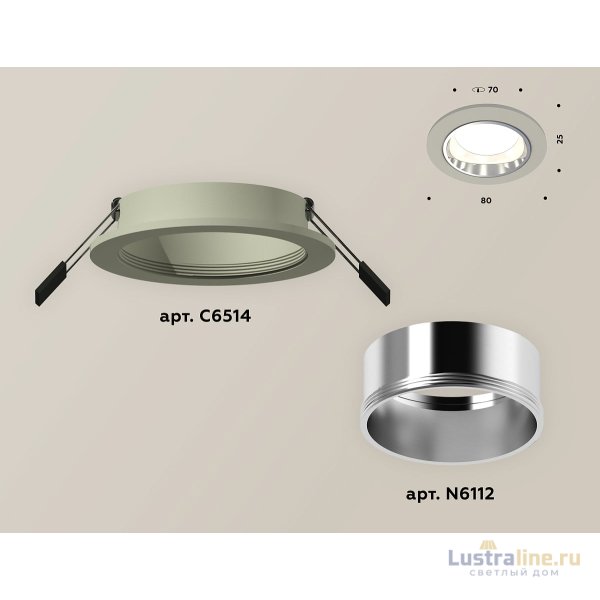 Встраиваемый светильник Ambrella Light Techno XC6514003 (C6514, N6112)