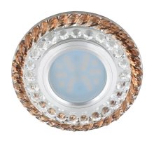 Встраиваемый светильник Fametto Luciole DLS-L132 GU5.3 Chrome/Brown