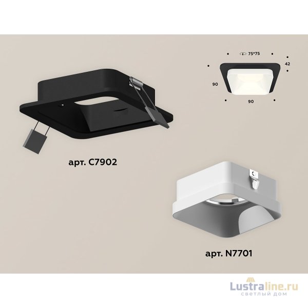 Встраиваемый светильник Ambrella Light Techno XC7902001 (C7902, N7701)