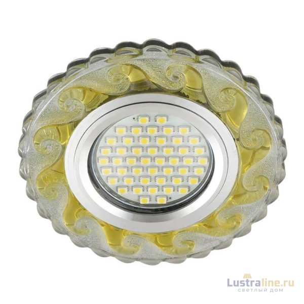 Встраиваемый светильник Fametto Luciole DLS-L139 Gu5.3 Glassy/Gold